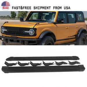 For Ford Bronco 2021-2023 22 4 Door Side Step Nerf Bars Side Step Running Boards - Picture 1 of 11