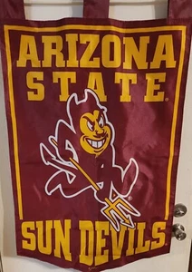 University Of Arizona State Sun Devils Collectible House Flag (28"×40") 2 Sided  - Picture 1 of 1