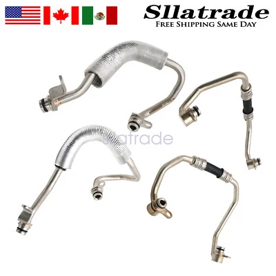 Manguera de refrigerante turbo cargador 4 piezas para BMW 335i 335is 335xi Z4 sDrive35i Foto 1 de 4