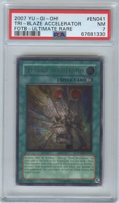 2007 Yu-Gi-Oh! Tri Blaze Accelerator Ultimate Rare #FOTB-EN041 PSA 7 NM - Image 1 of 2