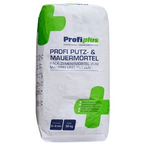 ProfiPlus Profi Putz & Mauermörtel Putzmörtel Zementmörtel Mauern Unterputz 30kg - Bild 1 von 1