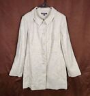 Brooks Brothers Womens Button Up Long Sleeve Collared Jacket White Cream Size 12