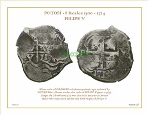 Foglio #22 dell'Album MONETE DI POTOSI MINT / 8 REALES 1700-1724 Felipe V - Foto 1 di 3