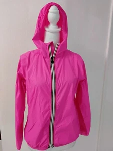 08 Neon pink nylon windbreaker jacket, Girl, 2y - Picture 1 of 9