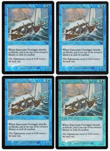 Saprazzan Outrigger x4 4x 1999 Mercadian Masques PLAYSET FOIL Creature MTG NM A1 - Picture 1 of 2