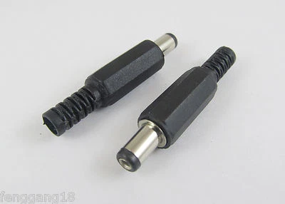 1pcs 5.5mm x 2.1mm Male Plug DC Power Connector Adapter Plastic Cover Handle - Image 1 of 2