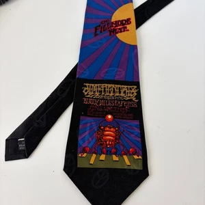 Jimi Hendrix Scarab Tie Fillmore Poster Ties Psychedelic Art Bill Graham VTG - Picture 1 of 5