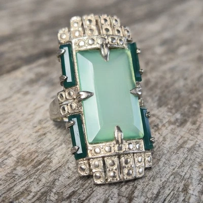 Nicky Butler 925 Sterling Silver Empire Collection Chalcedony Designer NB Ring - Image 1 of 4