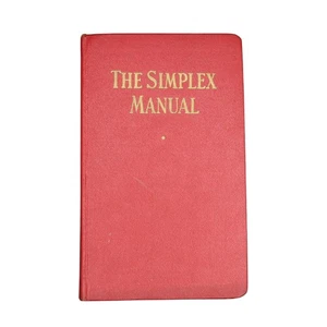 Simplex Wire The Simplex Manual Vintage Charts Tables Hardcover 1942 Vintage - Picture 1 of 7
