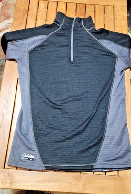 Cabela's Polartec Capa Base Térmica Manga Larga 1/4 Cremallera Cuello Simulado Peso Polar Foto 1 de 4