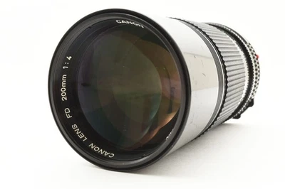[Exc+5] Canon New FD NFD 200mm f4 MF Telephoto Lens From JAPAN - Image 1 of 4