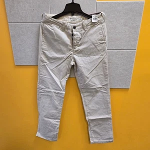 Abercrombie & Fitch Chinos Slim Straight Ivory Beige Men Size 30 x 32 Pants - Picture 1 of 6