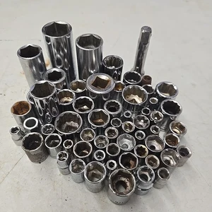 Mixed Lot of Sockets - Asst Brands And Sizes- Lot Of 55 - Foto 1 di 2