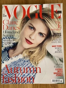 Vogue Magazine: November 2013 UK. Autumn Fashion. Claire Danes Cover - Bild 1 von 12