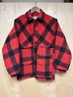 Chaqueta De Colección Filson Mackinaw Cruiser Roja Negra Búfalo Lana Cuadros Años 70 80   Foto 1 de 4