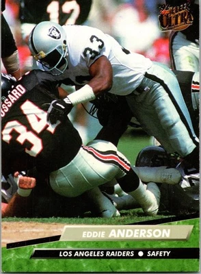  1992 Eddie Anderson 33 Raiders 186 Fleer Football Sports Trading Card  - Image 1 of 2
