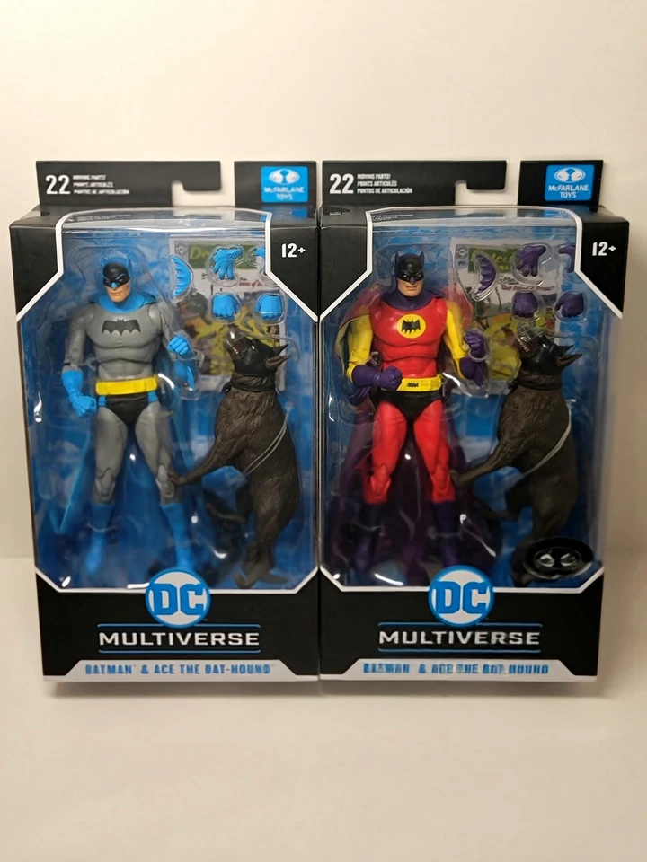 McFarlane Toys DC Batman & Ace Bat-Hound Platinum CHASE & Edición Regular Foto 1 de 4