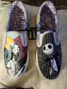 Neu mit Etikett Nightmare Before Christmas Größe 9 Slipper Jack Sally Disney - Bild 1 von 11