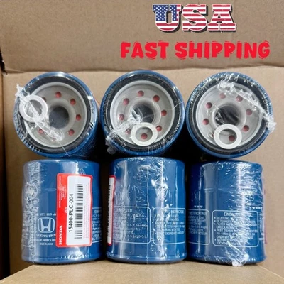6pcs Honda Genuine Oil Filters WITH Drain Plug Washer 15400-PLC-004 NEW SEALED - Изображение 1 из 4