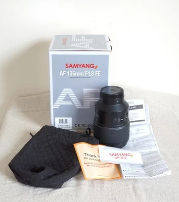 Samyang 135mm F1.8 FE Sony E-Mount Lens Full Frame Lens  - Very Clean - Boxed - Image 1 of 4