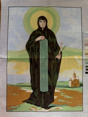 Printed needlepoint Tapestry Canvas Only 45x60 Cm Paraskeva St Petka - Image 1 of 4