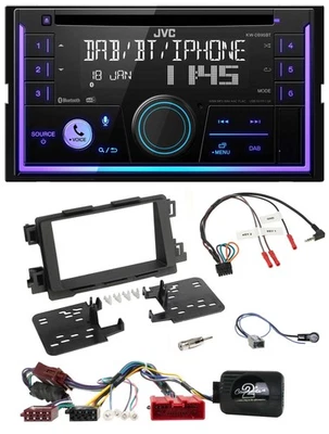 JVC Lenkrad USB 2DIN DAB Bluetooth CD Autoradio für Mazda CX5 6 13-15 aktiv schw - Bild 1 von 4