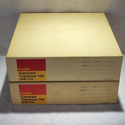 Kodak Carousel Transvue 140 Slide Tray, Set Of 2 Trays, Excellent Condition - Image 1 of 4