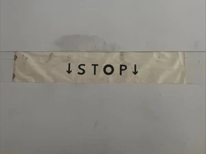 ⬇️ STOP ⬇️- Wrexham June 1978 Bus Blind 30" GIFT FC - Picture 1 of 15