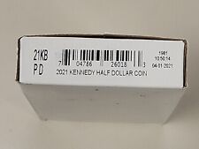 2021 P & D Kennedy Half Dollar Mint Rolls (BU 2 Roll Set) 21KB US Mint Box