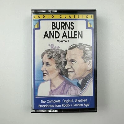 Radio Classics Burns and Allen Vol. 2 Cassette George Burns 1994 GAA Corporation Foto 1 de 2