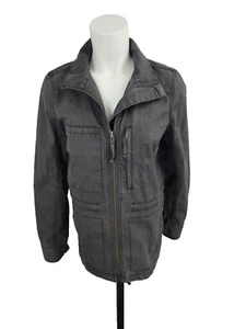 Madewell Cargo Jacket M,  Fleet Khaki Greenish Gray Utility  Jacket Full Zip - Picture 1 of 7