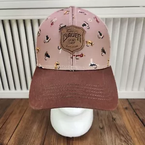 Eddie Bauer Hat Cap Snap Back Brown Trucker Fishing Lures Outdoors Hiking River - Picture 1 of 9