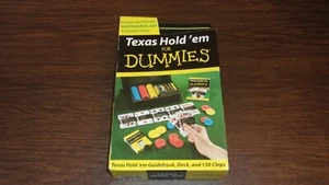 NIB Texas Hold'em For Dummies Portfolio Guidebook Teaching Deck 150 Poker Chips - Picture 1 of 5