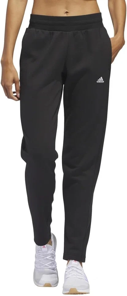 Adidas Pants Womens XL Black Athletic Joggers Tapered Sweatpants JN6880