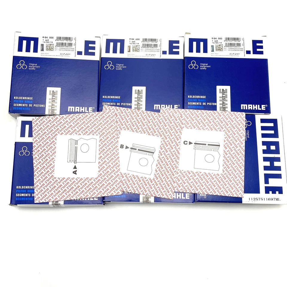 6x Piston Rings Set For BMW 325i 330Ci E46 E39 E60 E61 E83 M54B25 M54B30 2.5 3.0 - Image 1 of 4