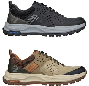 SKECHERS Goodyear Zeller Bazemore Mid Air Cooled Men's Hiking Boots Shoes, LEA - Bild 1 von 18