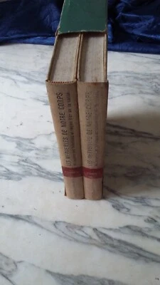 LES MERVEILLES DE NOTRE CORPS 2 VOLUMES SOUS EMBOITAGE RELIURE ART SANTE 1964 - Photo 1/4