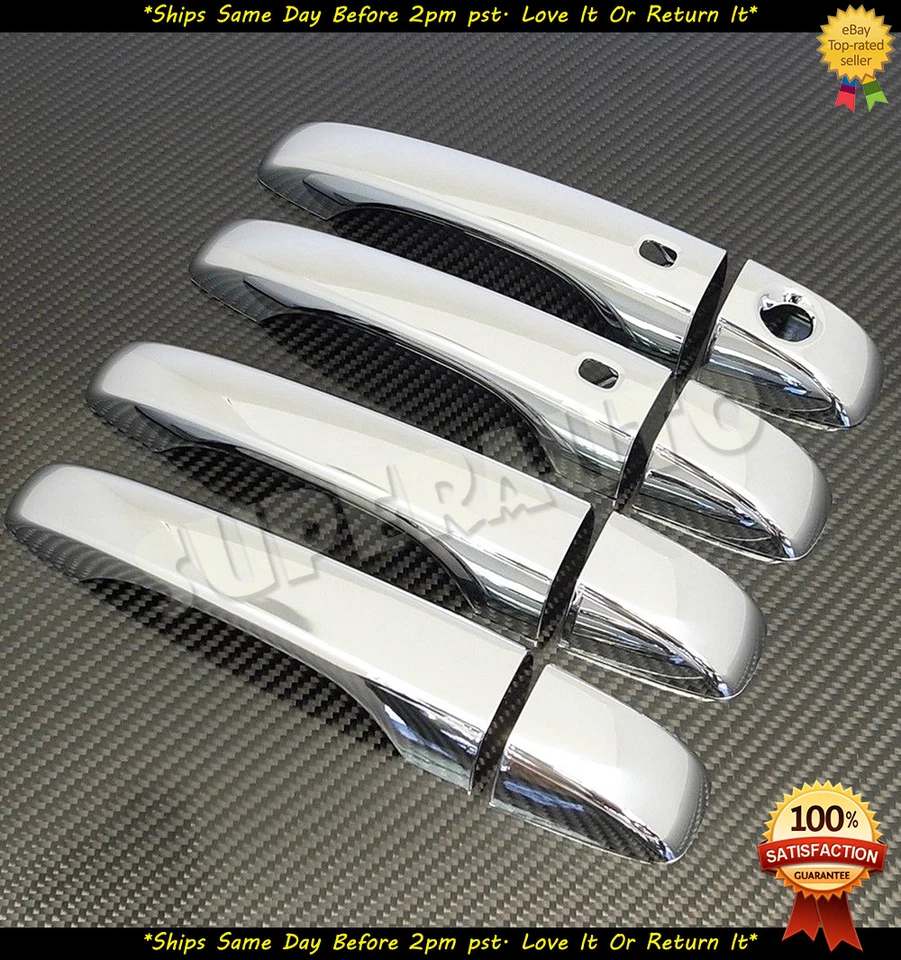 8pcs Triple Chrome Door handle covers fits 2011-14 Chrysler 300C Journey 2 SMK - Изображение 1 из 1