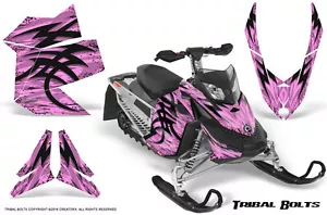 SKI-DOO REV XP SNOWMOBILE SLED CREATORX GRAPHICS KIT WRAP TRIBAL BOLTS PINK LITE - Picture 1 of 1