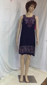 Xhilaration Sleeveless Navy Blue Women's Shift  Dress Size Medium - Picture 1 of 7