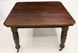 Victorian Mahogany Dining Table Waxed Rustic Top FREE Nationwide Delivery