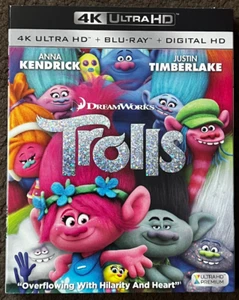 TROLLS (2017) - 4K Ultra HD UHD disc only (No Blu-ray or Digital Copy) - Picture 1 of 3