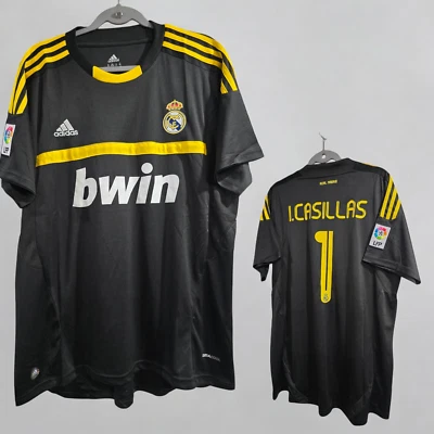 RAEL MADRID 08/09 - Black -  IKER CASILLAS # 1 - XXL (USA-XL) - Image 1 of 4
