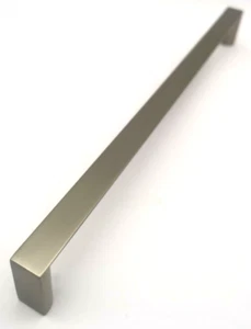 Satin Nickel & Stainless Steel Handles Cabinet Handles Cupboard Drawer 22.5cm - Picture 1 of 7