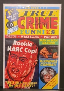 True Crime Funnies #1 Jim Rugg signiert 2023 NM 1st Print Kayfabe Warhol - selten - Bild 1 von 2