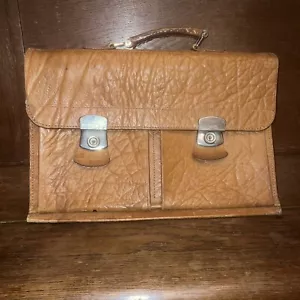 alte Schultasche Ranzen Tasche Büro Vintage Ledertasche Leder - Bild 1 von 4