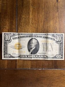 1928 $10 Gold Certificate United States Ten Dollar Bill