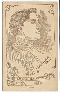31. Postkarte - James K. Hackett amerikanischer Bühnenschauspieler, geboren 1869 in Kanada - Bild 1 von 2
