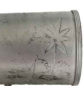 Cannabis Leaf Style Reed And Barton Cup 846 Hanfblatt? Antik Versilbert - Bild 1 von 13