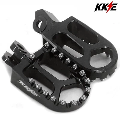Reposapiés de aluminio CNC negro KKE para SUZUKI RMZ250 RMZ450 RMX450Z Foto 1 de 4